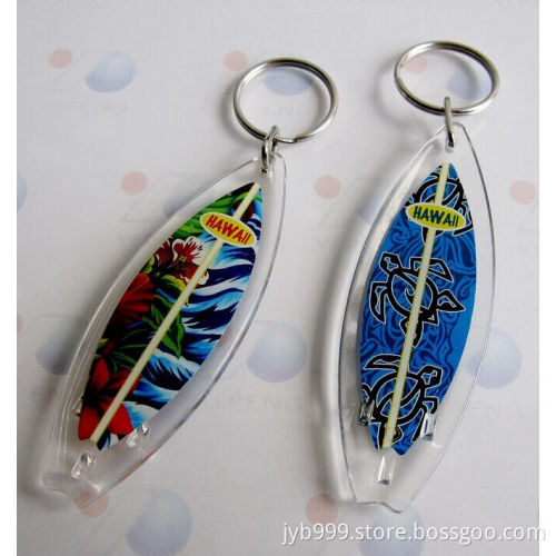 hot sale product for sea tourists souvenir custom logo surfboard keyring